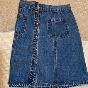 Urban Outfitters Button Down Denim Skirt Women’s Medium